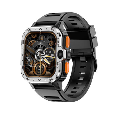 PGDWATCH 4+64GB Plata Android Square Fitness Reloj HD con doble cámara NFC 4G