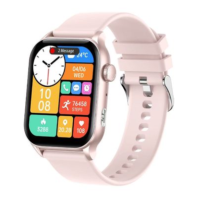 Monitoreo del sueño de forma cuadrada Reloj inteligente de alta tecnología con asistente de voz de IA