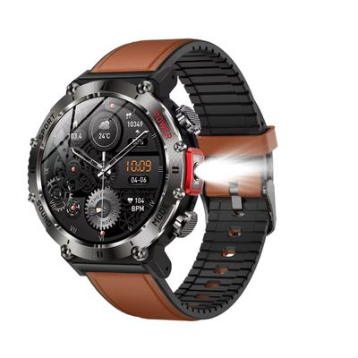 Un buen precio. 1 GB de ROM de forma redonda Smart Watch Cargador inalámbrico frecuencia cardíaca Reloj de presión arterial en línea