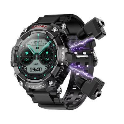 Un buen precio. Obtenga lo mejor de ambos mundos con el reloj inteligente TWS y los auriculares inalámbricos perfectos para los entusiastas del fitness en línea