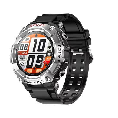 Un buen precio. Rainbuvvy T96 plateado 2 en 1 reloj deportivo inteligente de música Bluetooth pedómetro de llamada en línea