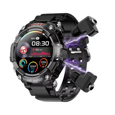 Un buen precio. Larga duración de la batería Reloj inteligente TWS con monitoreo de frecuencia cardíaca y presión arterial en línea