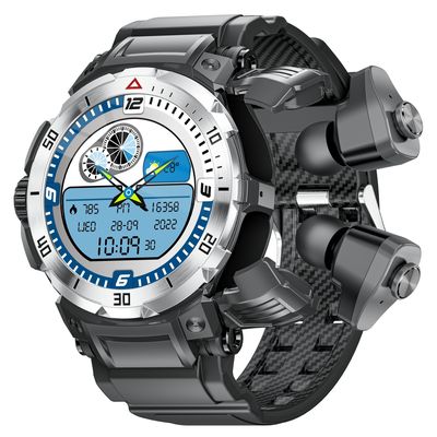 Pantalla táctil completa TWS Smart Watch Vidrio a prueba de explosión IP67 Reloj de fitness impermeable