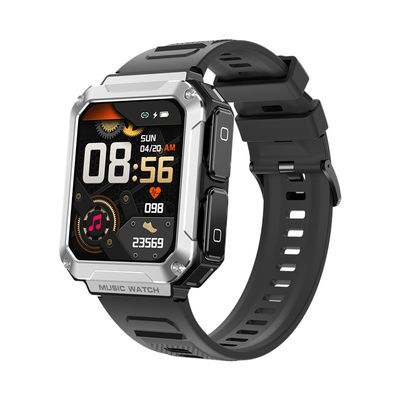 Un buen precio. T93 de plata Smart Watch Headset TWS 4GB Memoria inalámbrica Bluetooth llamada 1.96 pulgadas de música deportiva en línea