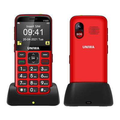 UNIWA V1000 teléfonos móviles para ancianos 4G Conveniente teléfono celular para ancianos