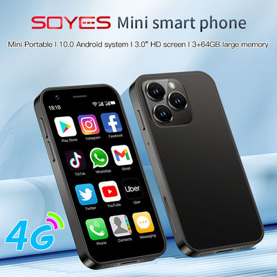 XS15 de doble tarjeta Smartphones pequeños 4G 3+64GB Compacto con cámara frontal