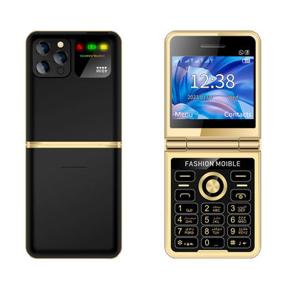 P20 Plegable 2.4' 'HD pantalla Cuatro SIM Bluetooth LED Lámpara de linterna Super delgado teléfono