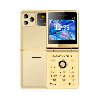 Un buen precio. Luz de linterna LED Super delgada Función de teléfono P20 Plegable 2.4' 'HD pantalla Cuatro SIM Bluetooth en línea