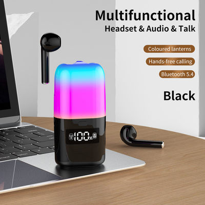 Un buen precio. Capacidad de batería de 500mAH TWS Earphone Bluetooth5.0 altavoz con luz LED y reproductor de música de 3 días de uso en línea