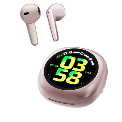 Un buen precio. T19 Smart Buds Auriculares Bluetooth inalámbricos con batería de 300 MAH y características de IA BT 5.4/3.0 Potencia de resolución 240 * 240 en línea