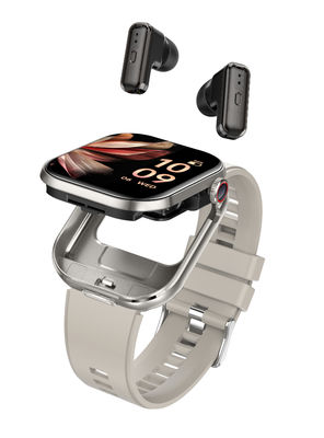 Un buen precio. Auriculares Bluetooth TWS 2 en 1 y Reloj Inteligente con Llamadas Bluetooth y Pantalla Cuadrada TFT de 2.02'' con Capacidad de Batería 400911 3.7V/25MAH en línea