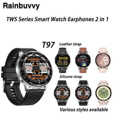 Un buen precio. Auriculares Bluetooth TWS 2 en 1 T97 Calidad de sonido HIFI 9D Reloj de monitoreo de ejercicio y salud en línea
