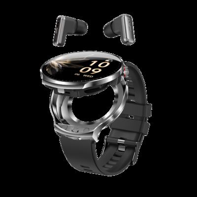 Un buen precio. T100 Hombres TWS 2 en 1 Conexión inalámbrica Bluetooth Headset frecuencia cardíaca Sport Música auriculares Smartwatch en línea