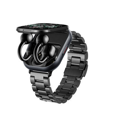 TWS 2 en 1 Bluetooth Inalámbrico Llamada D12 Reproducción de música Sport Fitness Tracker Auriculares Smartwatch