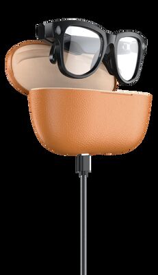 Gafas inteligentes de inteligencia artificial con cámara de 8MP grabación de vídeo Bluetooth llamada de música caja de carga