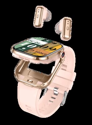 Un buen precio. 2 en 1 Reloj inteligente Reloj de rastreo de acondicionamiento físico resistente al agua Reloj con auriculares inalámbricos Compatible en línea