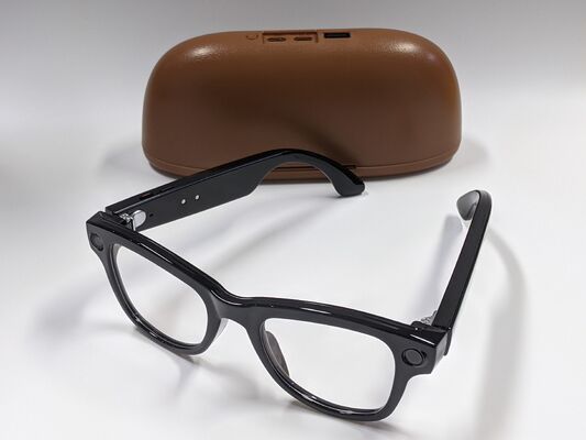 Gafas Inteligentes IA 1080P HD M02 Ultra ChatGPT Estuche de Carga 3600mAh 32GB Traducción Música Video