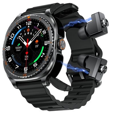 Reloj inteligente con pantalla Bluetooth 5.3 TFT y banda de silicona para deportes y fitness