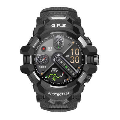PG999 GPS AMOLED pantalla de 1.43 pulgadas 30m resistente al agua sistemas IOS / Android reloj inteligente