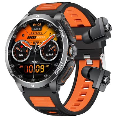 Reloj inteligente 2 en 1 que combina Bluetooth 50 auriculares y pantalla táctil IPS de 17 pulgadas con más de 100 modos deportivos y notificaciones inteligentes