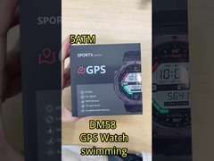 DM58-GPS Zinc Alloy GPS Smart Watch 5ATM BLE 5.3 500mAh Batería Reloj deportivo impermeable