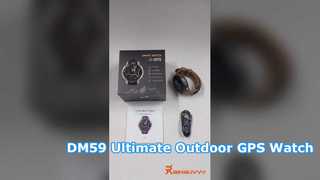 Reloj inteligente deportivo DM59 GPS, pantalla AMOLED HD de 1,43 pulgadas