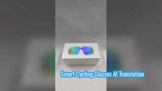 Q01 Gafas de ciclismo para deportes al aire libre Pixel 6-Axis EIS Anti-vibración Gafas de traducción AI inteligentes Soporte